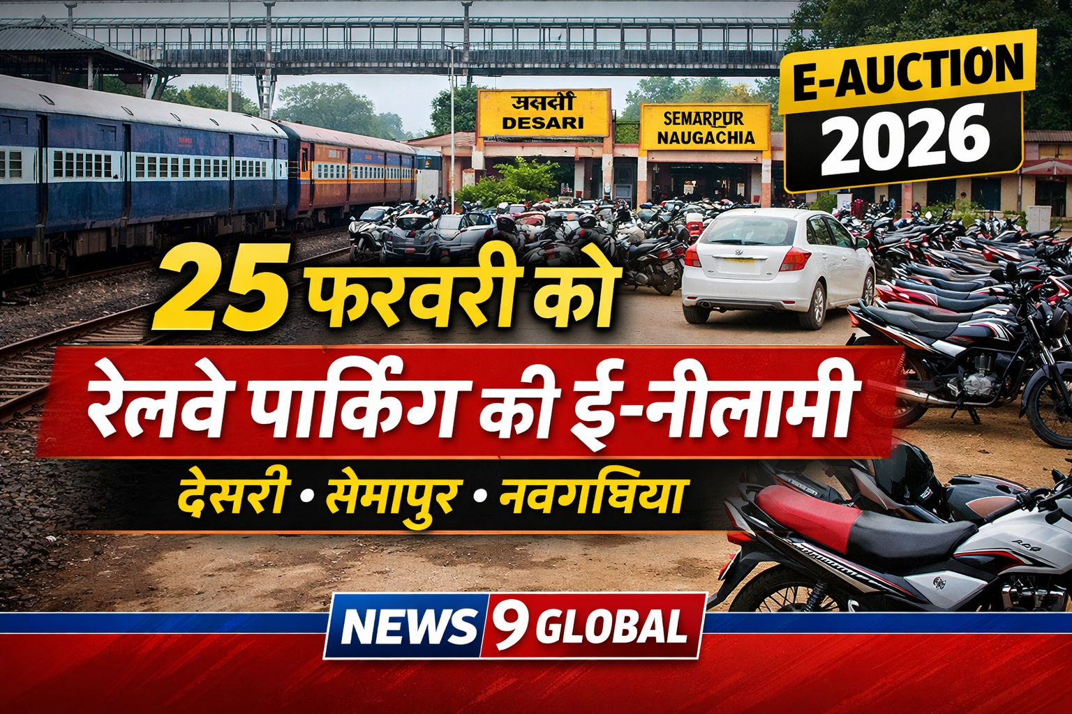 रेलवे पार्किंग की ई नीलामी